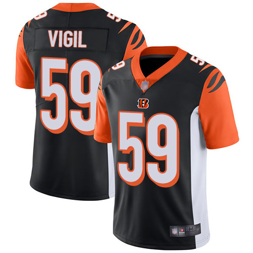 Cincinnati Bengals Limited Black Men Nick Vigil Home Jersey NFL Footballl #59 Vapor Untouchable